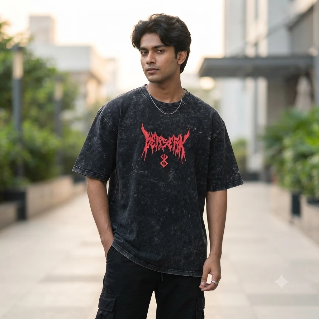 Premium Acid Wash Drop Shoulder TShirt