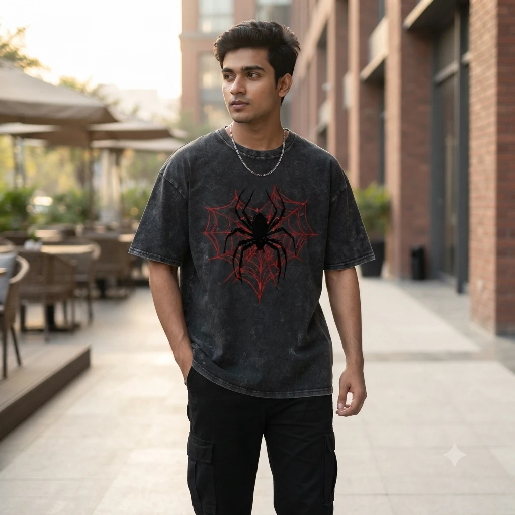 Premium Acid Wash Drop Shoulder TShirt
