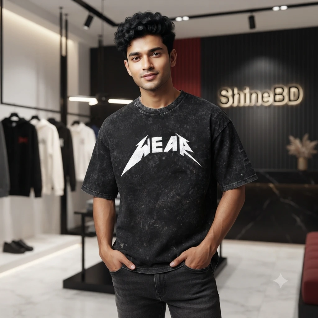 Premium Acid Wash Drop Shoulder TShirt