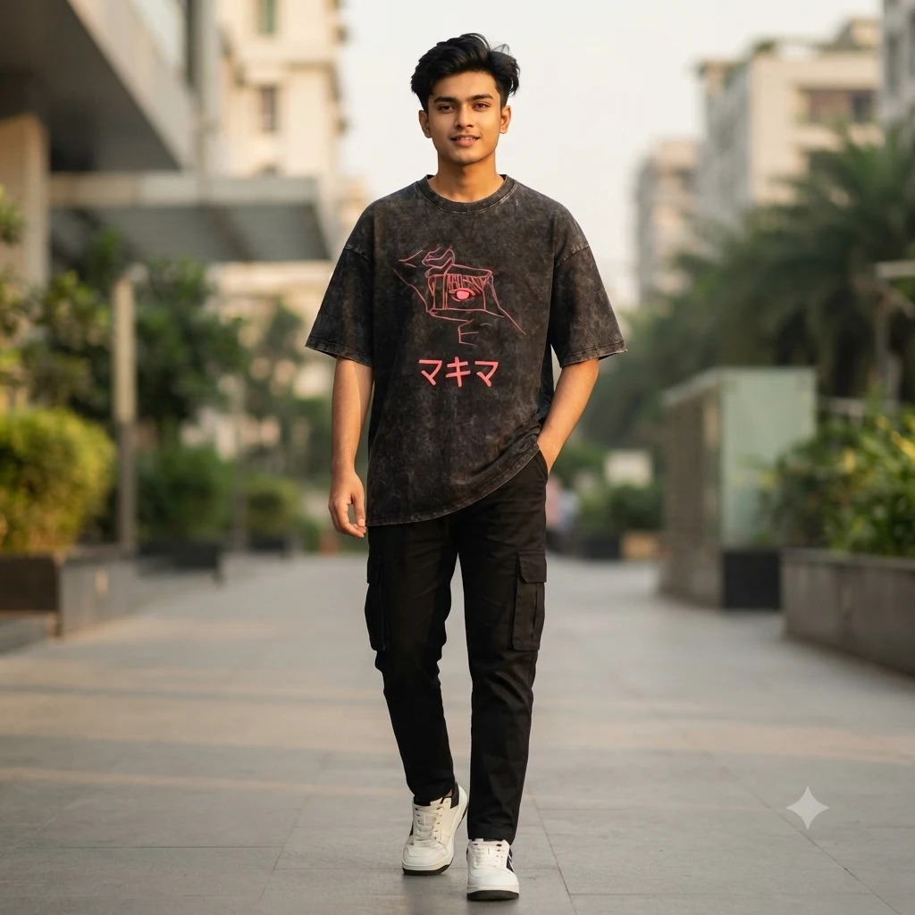 Premium Acid Wash Drop Shoulder TShirt