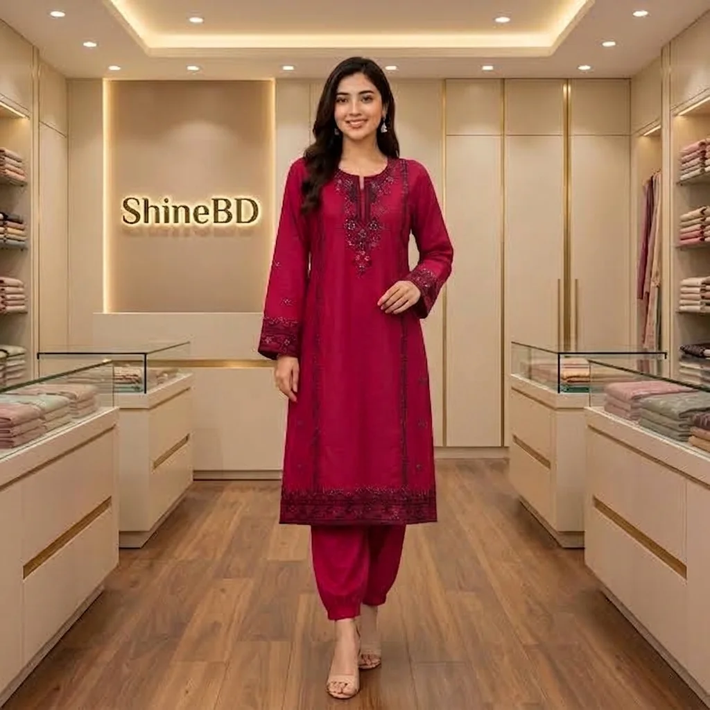 Linen Embroidery Two Piece