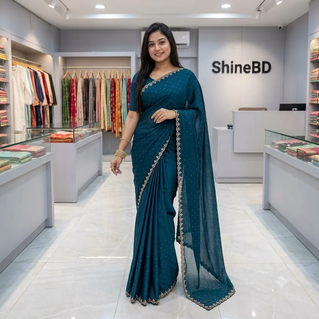 Georgette Sharee with Blouse Piece