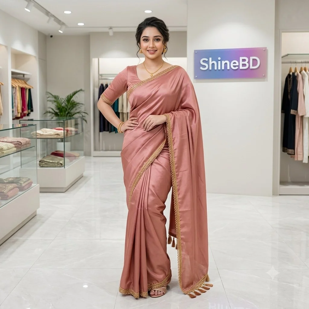 Indian Tuba Lama Silk saree