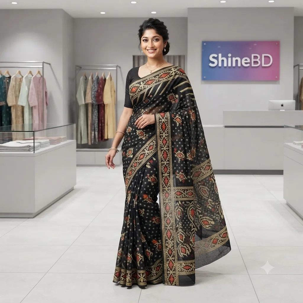 Virul Jamdani Saree with Blause pcs