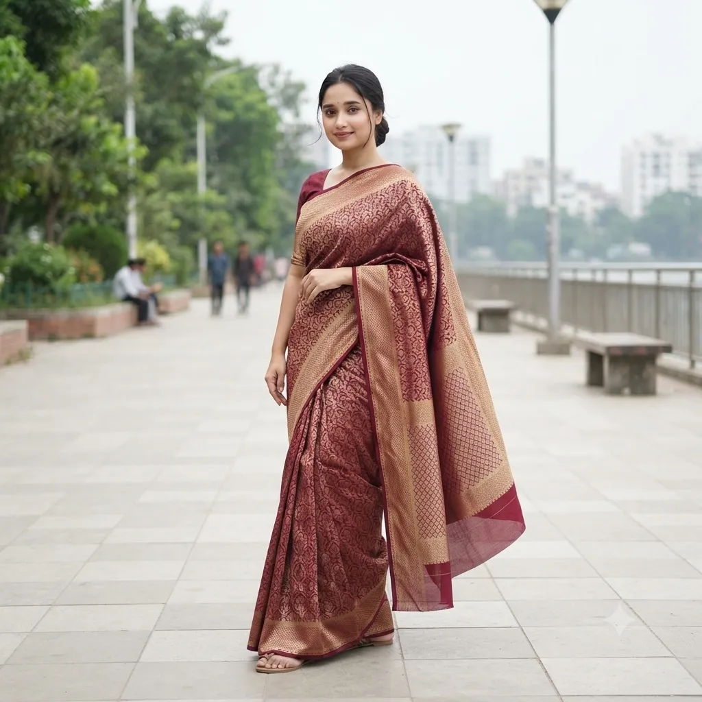 Royal Elegance Benaroshi Katan Saree