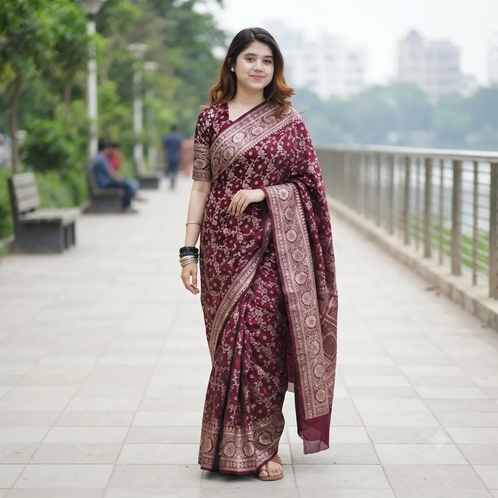 Royal Benaroshi Katan Saree