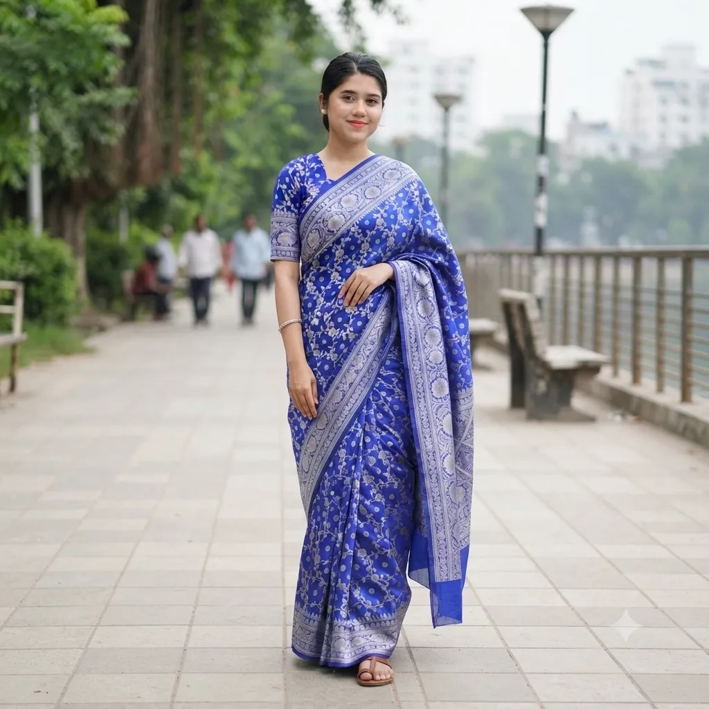 Royal Benaroshi Katan Saree