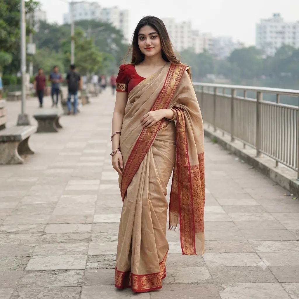 Indian Lama Silk Saree