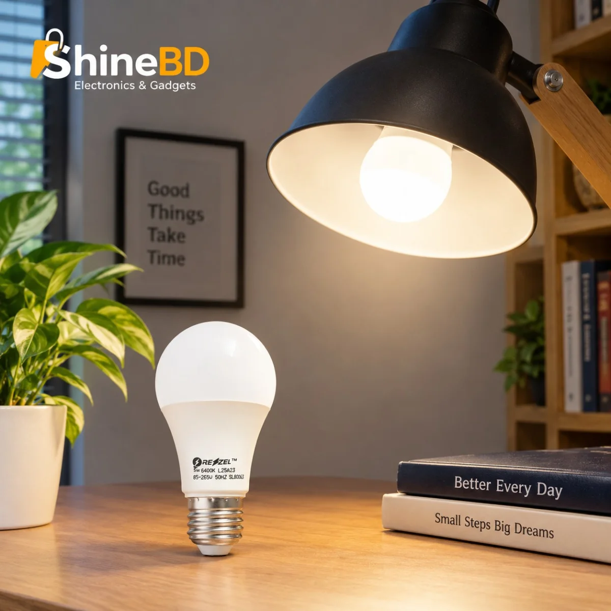 Rezzel LED Bulb 3-Piece Combo Pack (15W, 12W, 5W Assorted) – Energy Saving 6400K Cool White LED Bulbs with 270° Beam Angle, High Lumen Output & 1 Year Warranty