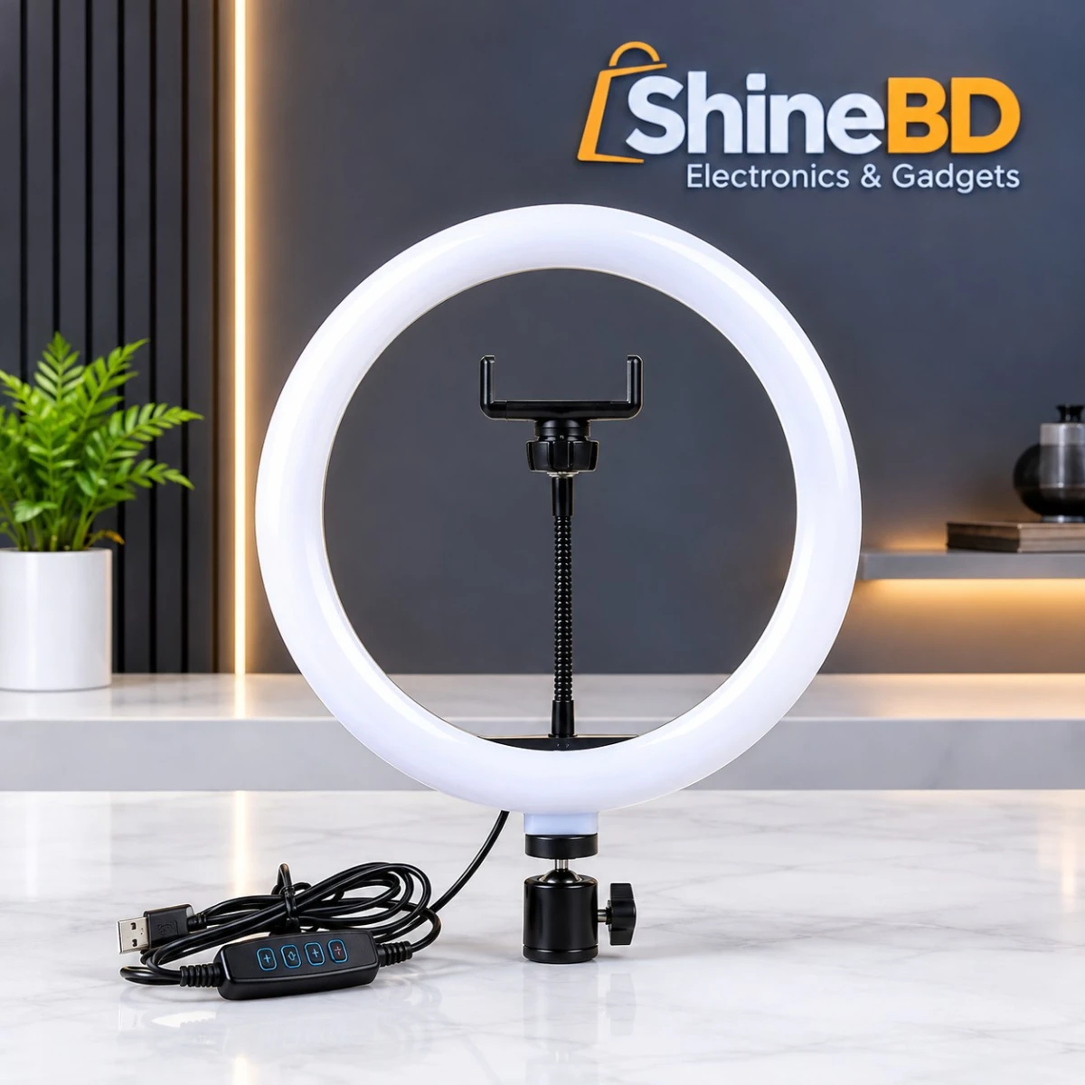 6 Ft Tripod Stand, 10" LED Ring Light & K9 Wireless Microphone Combo – Professional Content Creation Kit with Ultra-Low Latency, 20m Range & Adjustable Light Stand