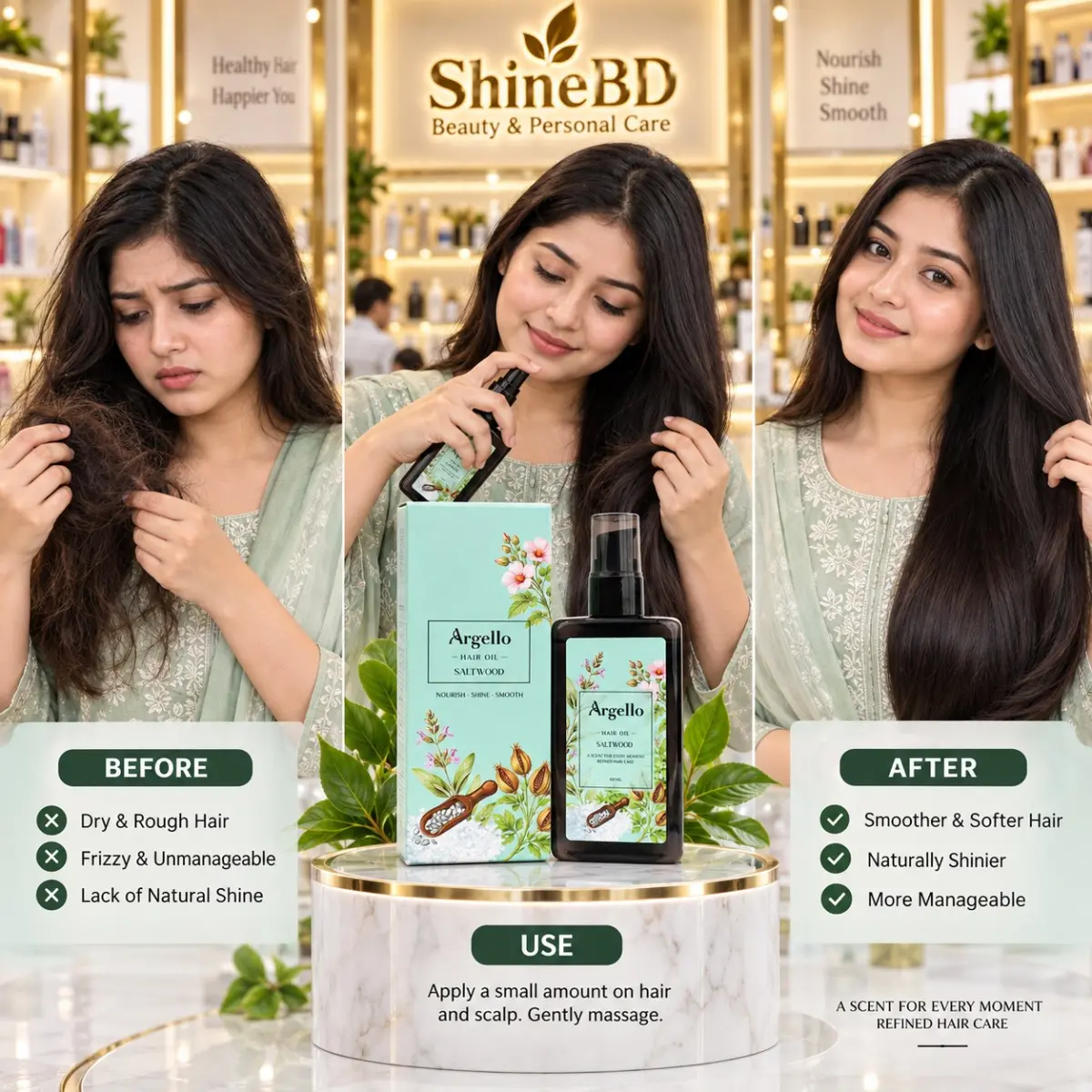 Argello Saltwood Hair Oil