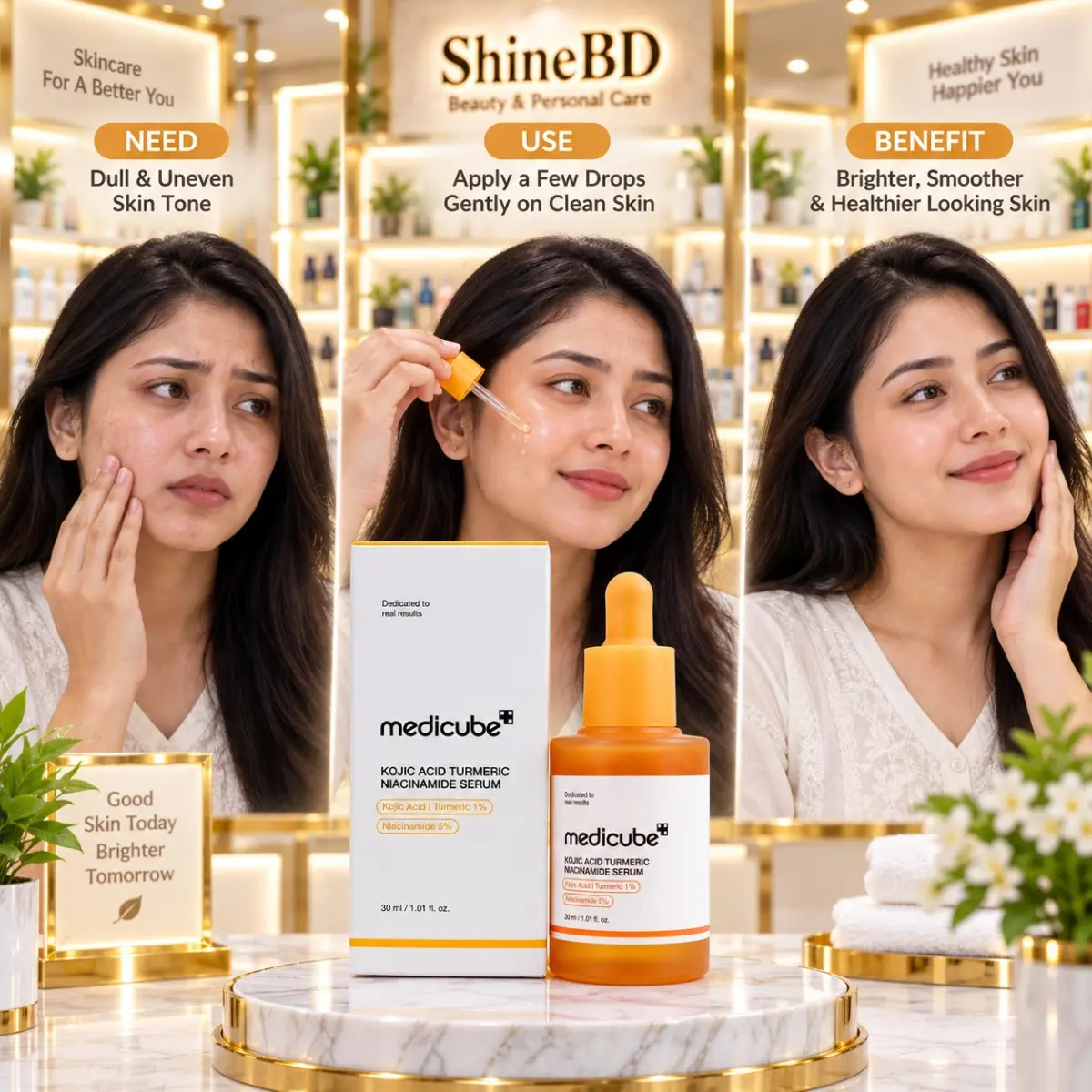 Medicube Kojic Acid Turmeric Niacinamide Serum