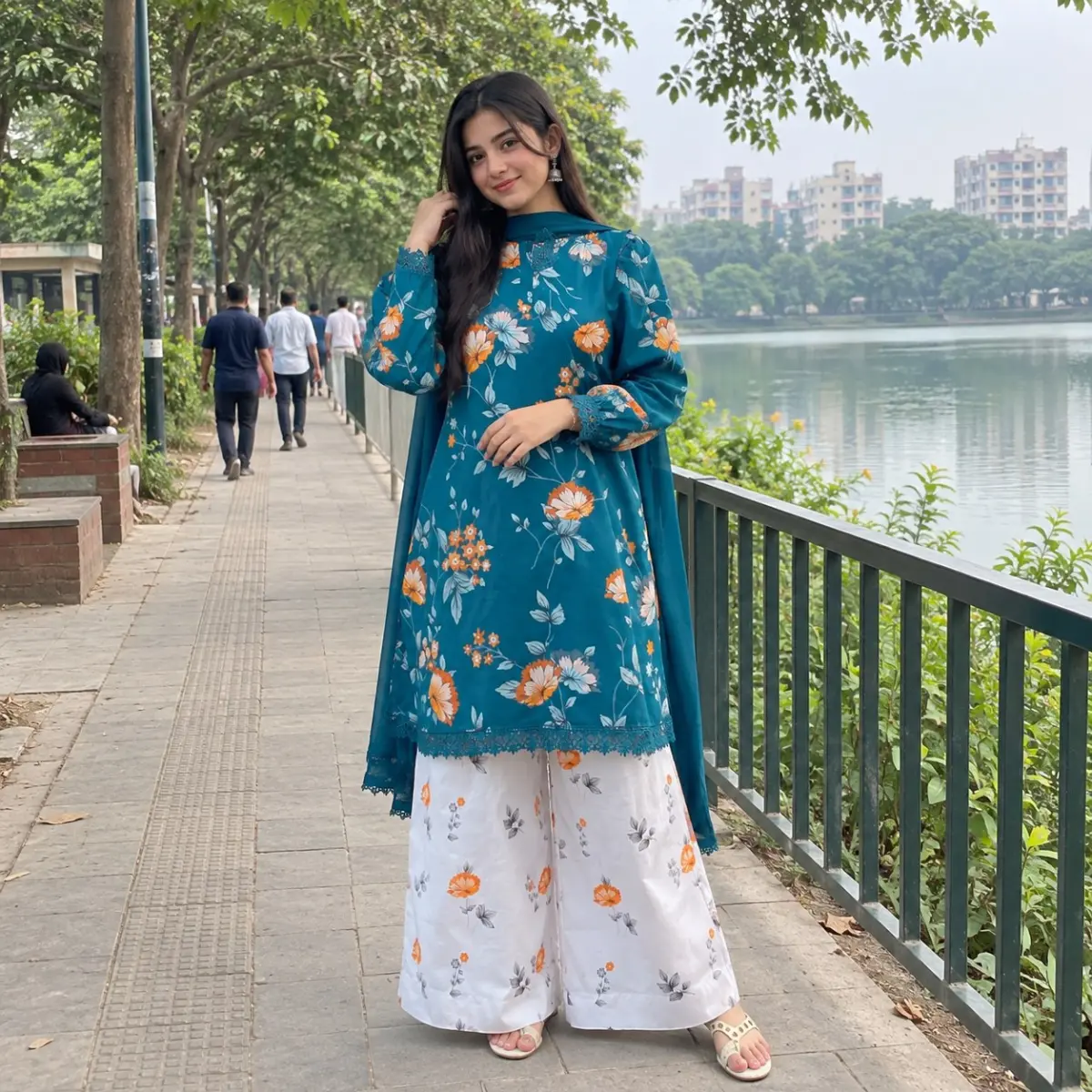 Digital Printed Three Piece