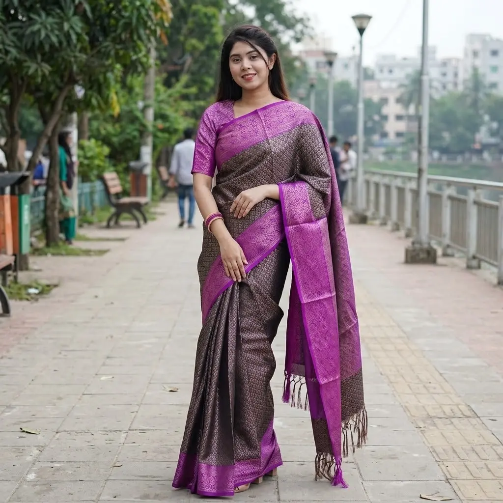 Kanjivaram katan Sharee