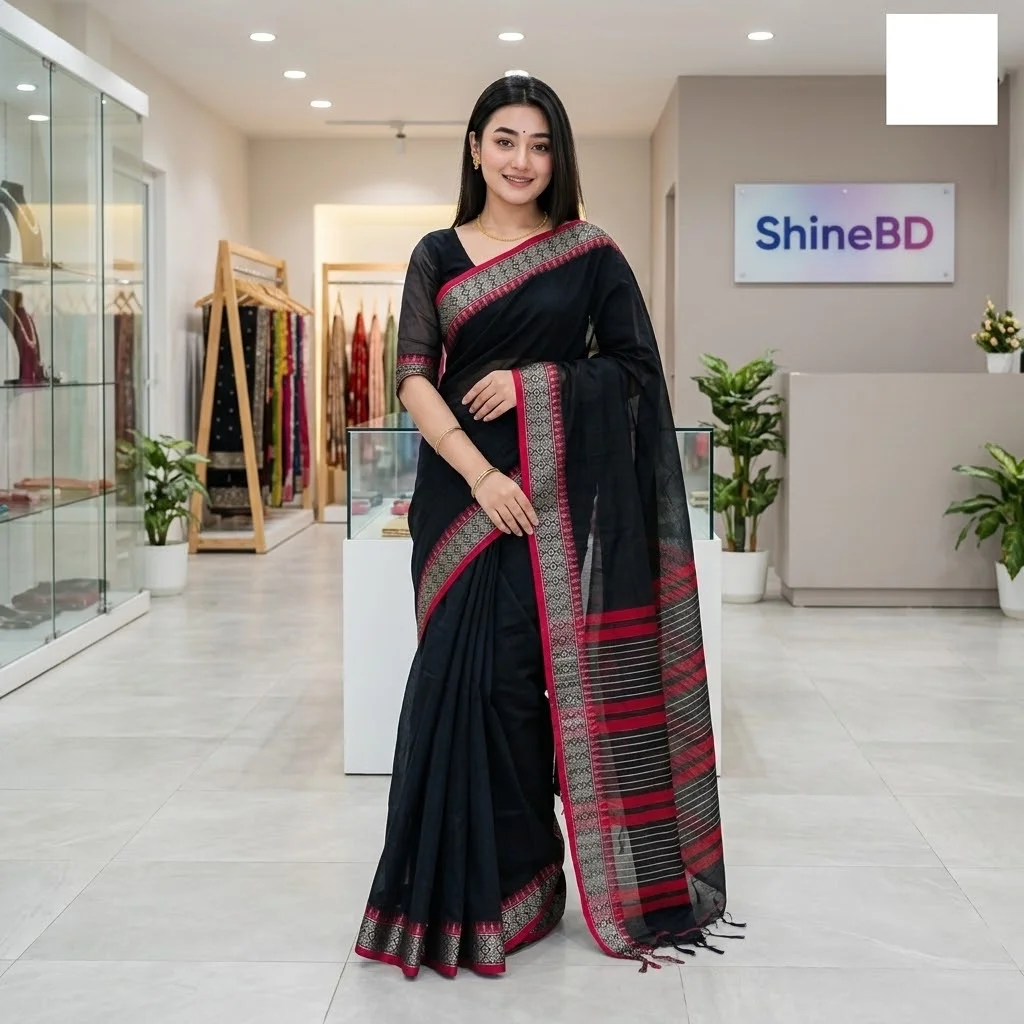 Half silk sharee with blause pcs