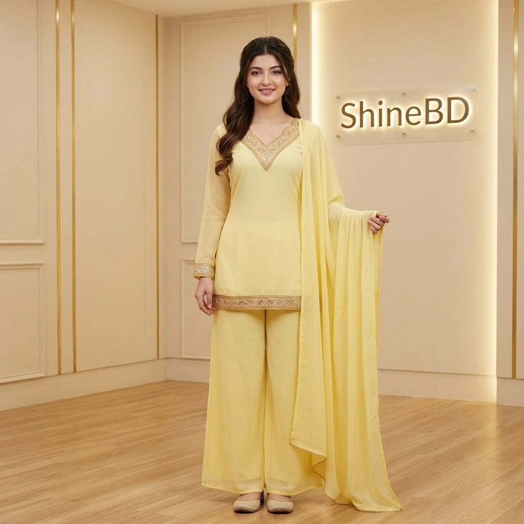 Georgette Sequence Three Piece