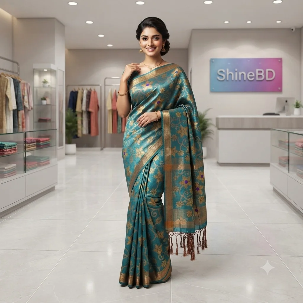 Soft silk katan sharee