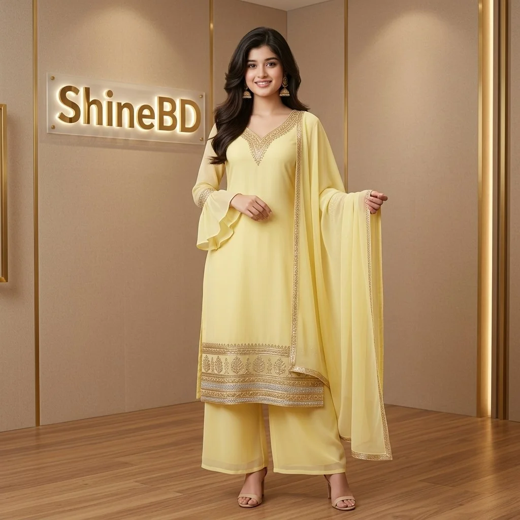 Georgette Sequence Three Piece
