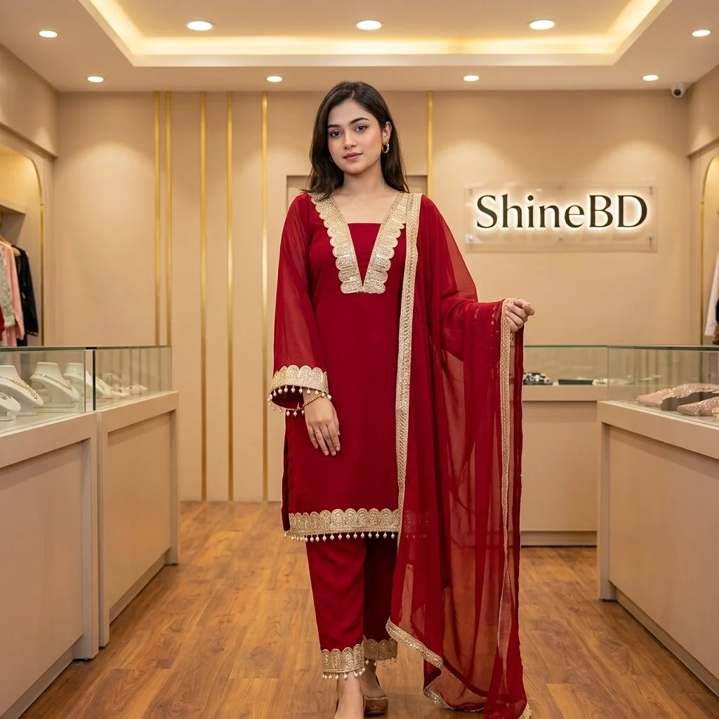 Georgette Sequence Three Piece