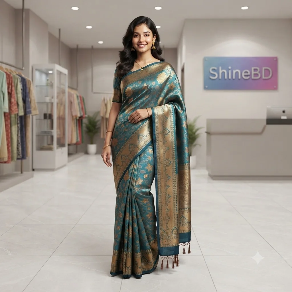 Soft silk katan sharee