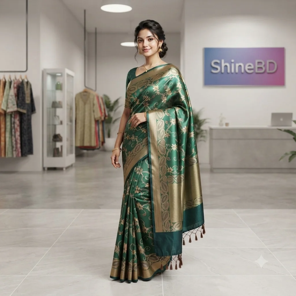 Soft silk katan sharee