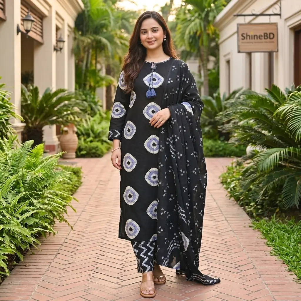 Cunri Print Three Piece