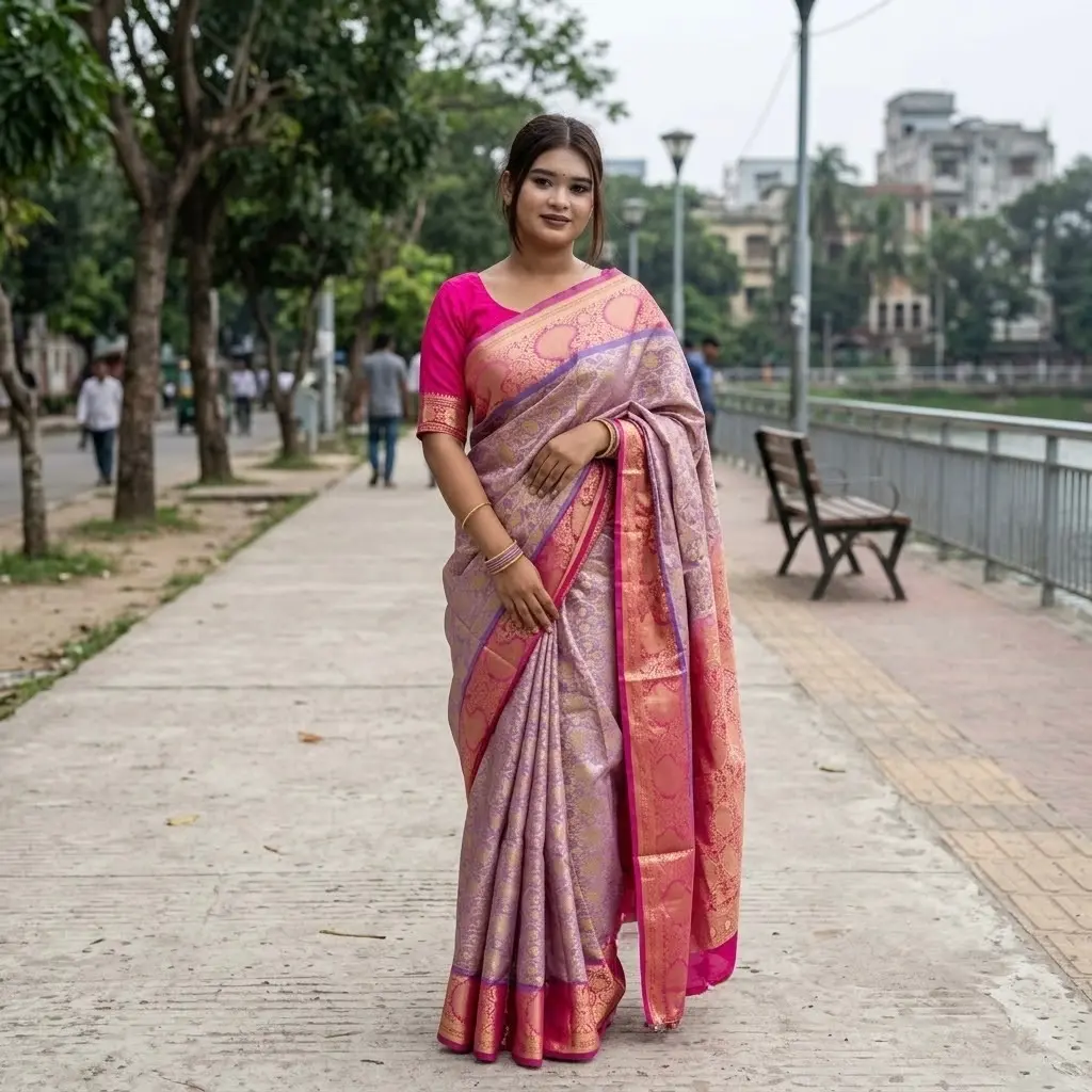 Kanjivaram katan Sharee