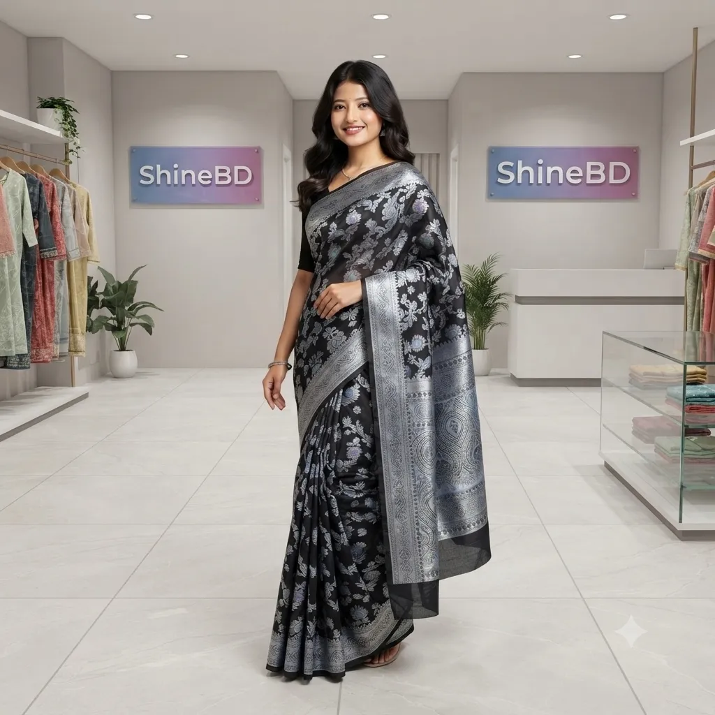 Soft silk katan sharee