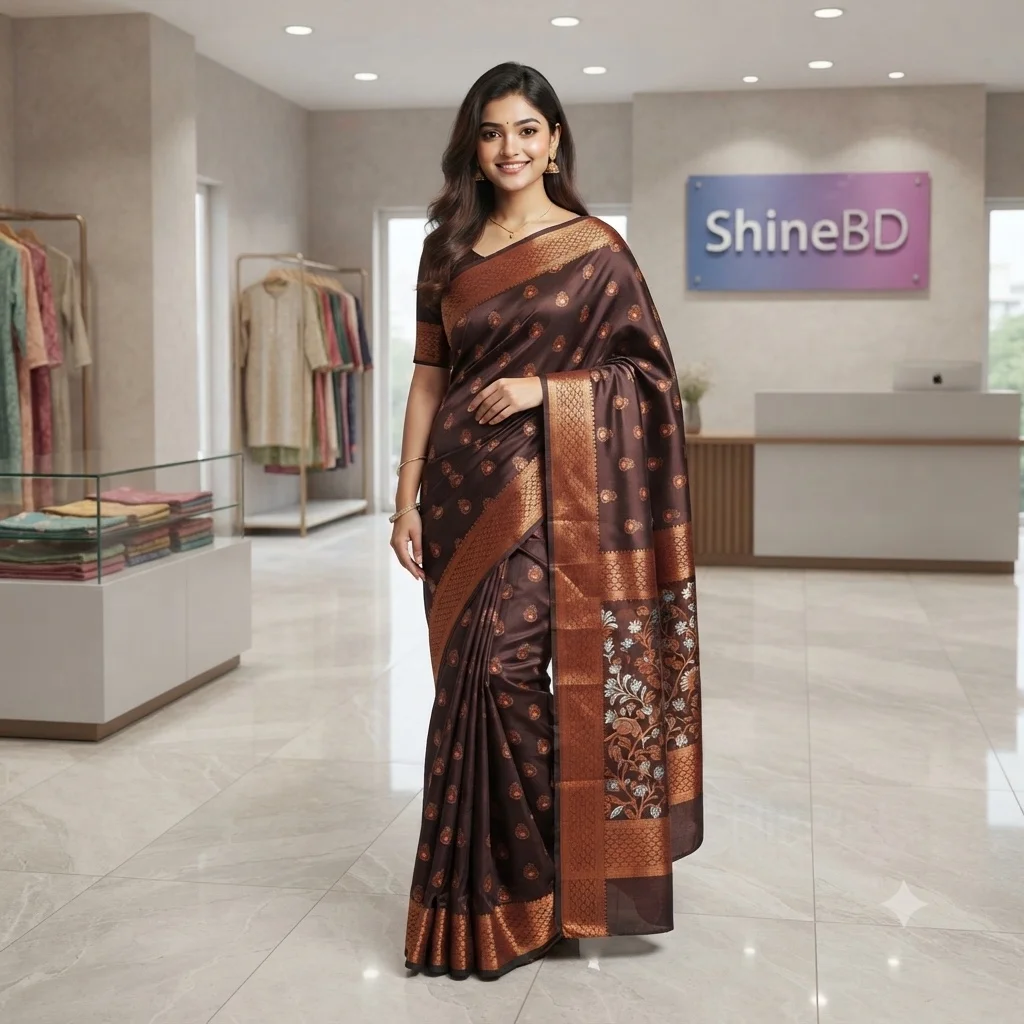 Soft silk katan sharee