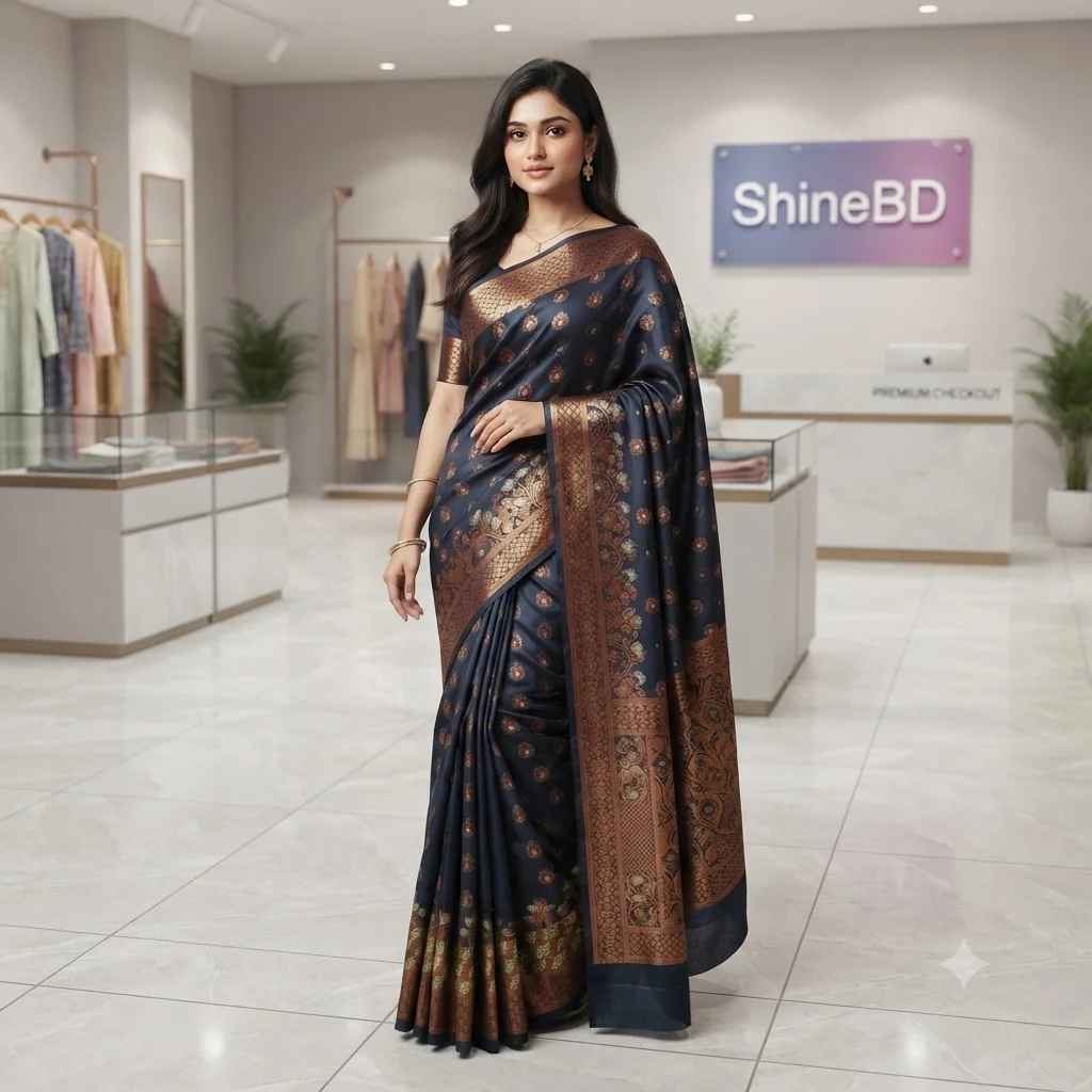 Soft silk katan sharee