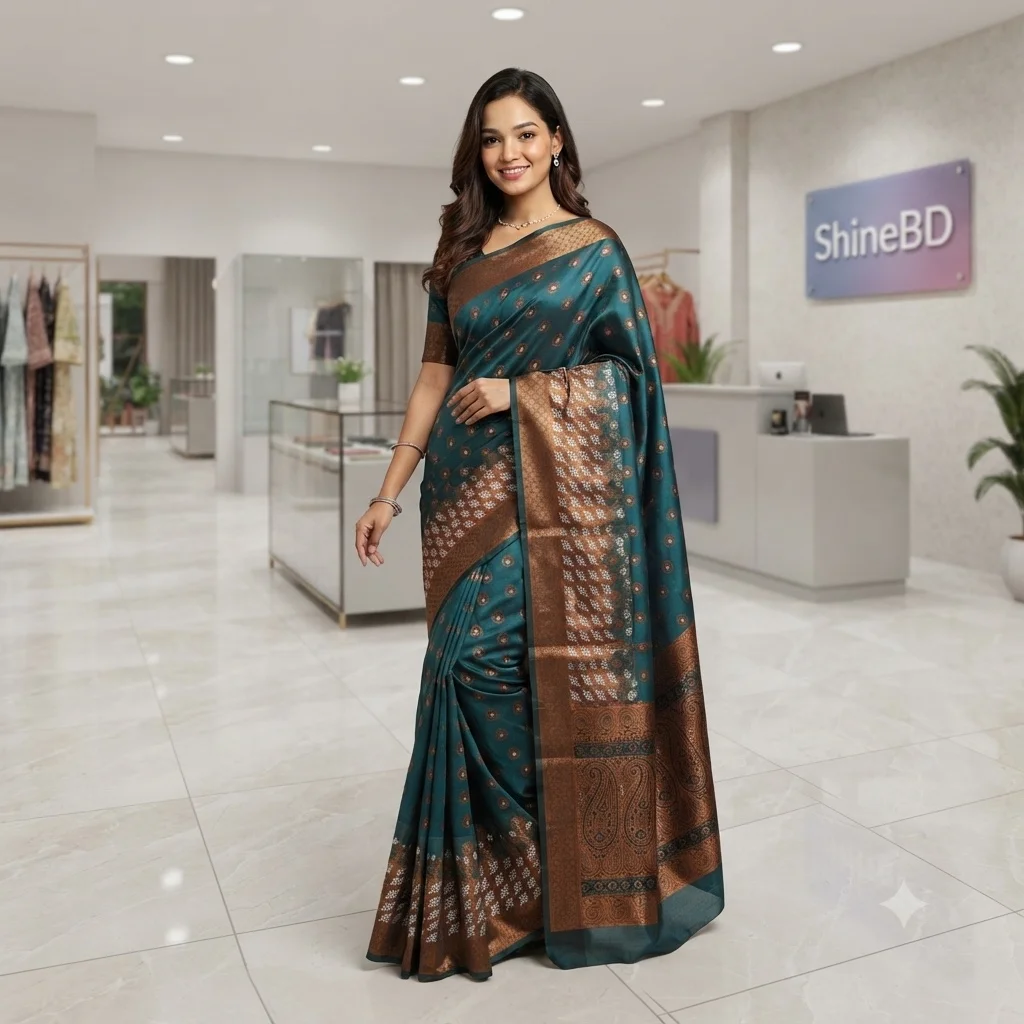 Soft silk katan sharee