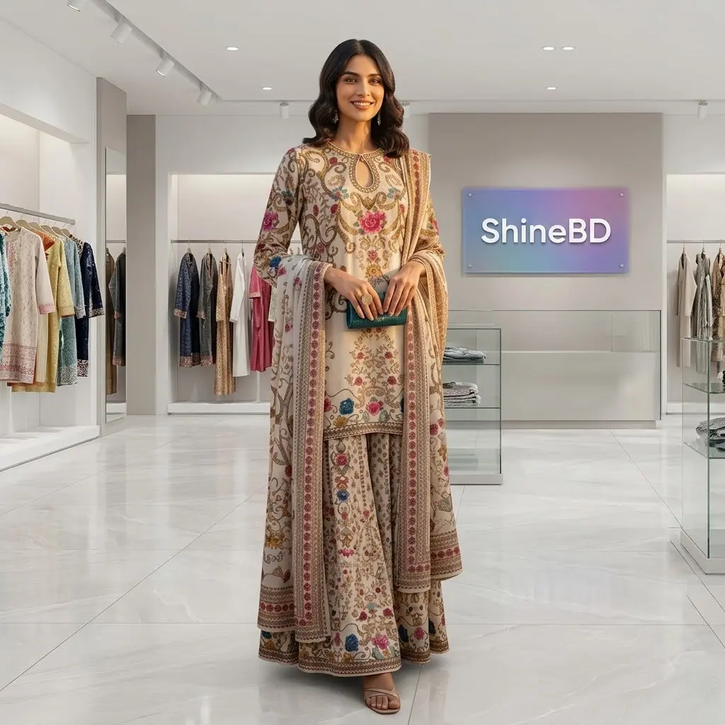 Eid Special Digital Print Three Piece