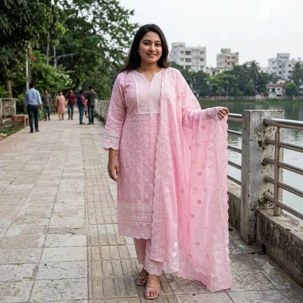 Eid Special Embroidery Three Piece