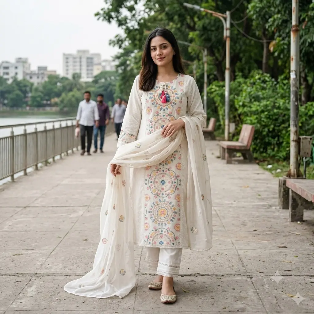 Eid Special Embroidery Three Piece