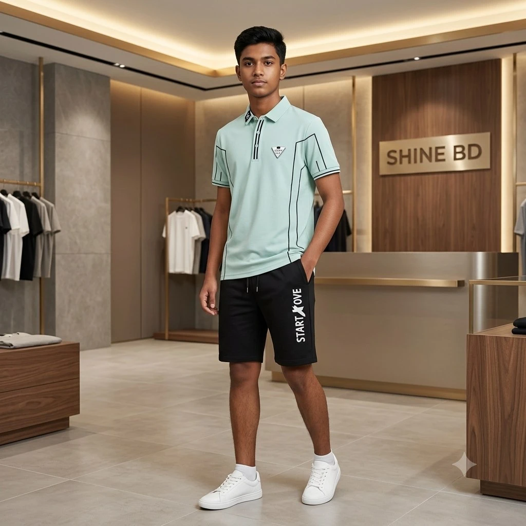 Polo Shirt and Half Pant Combo