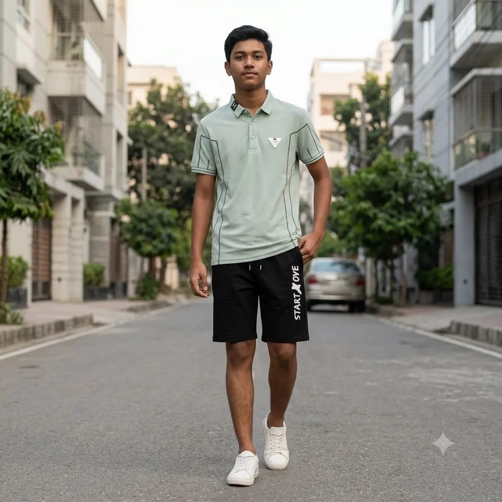 Polo Shirt and Half Pant Combo