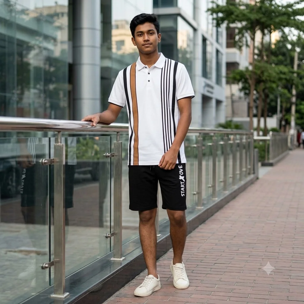 Polo Shirt and Half Pant Combo