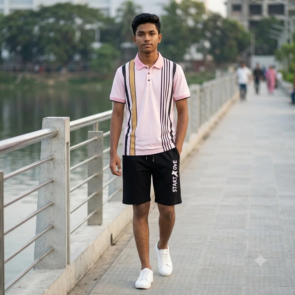 Polo Shirt and Half Pant Combo