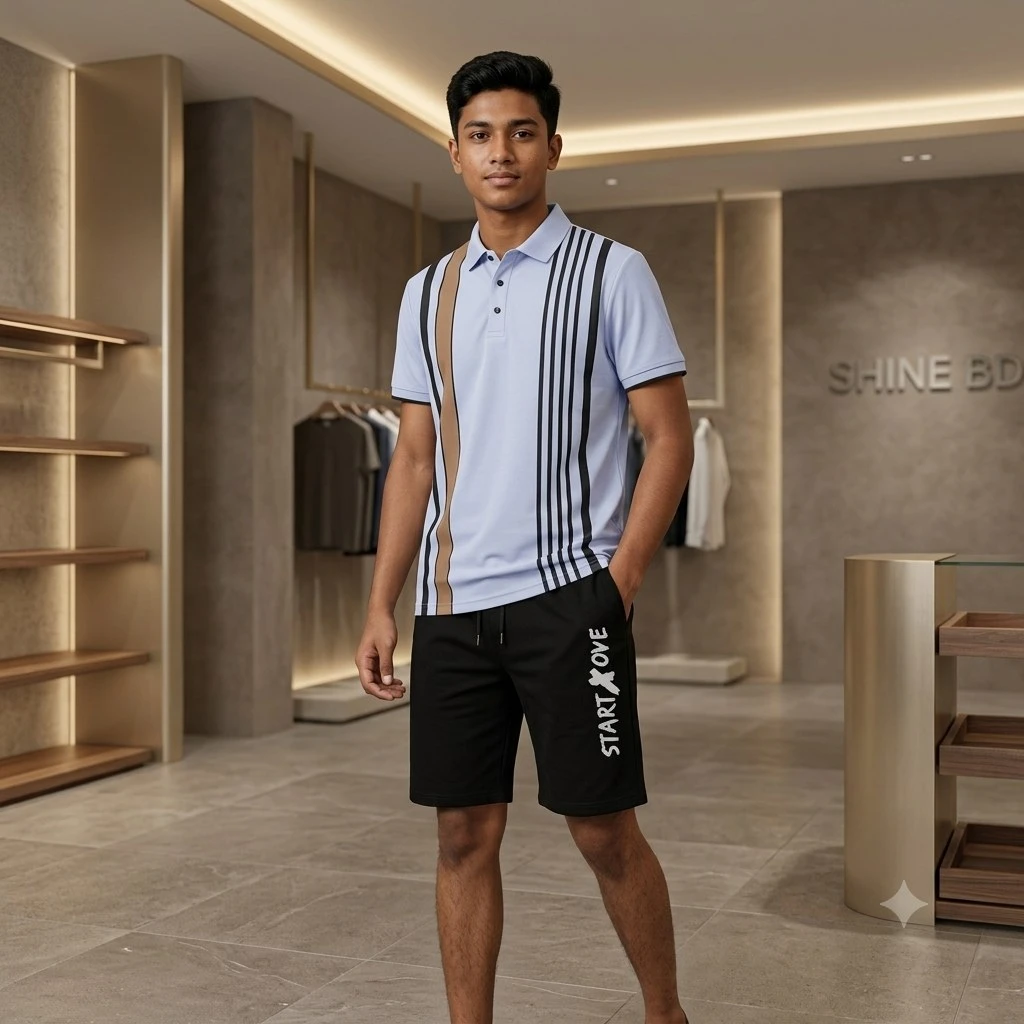 Polo Shirt and Half Pant Combo