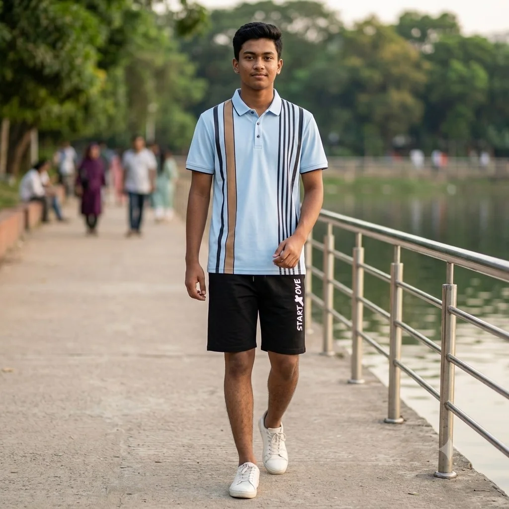 Polo Shirt and Half Pant Combo