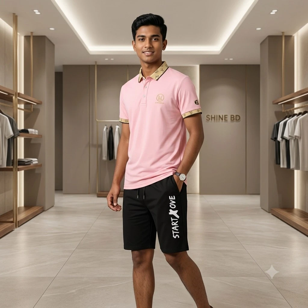 Polo Shirt and Half Pant Combo