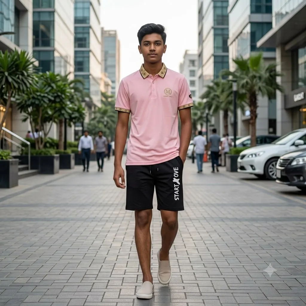 Polo Shirt and Half Pant Combo