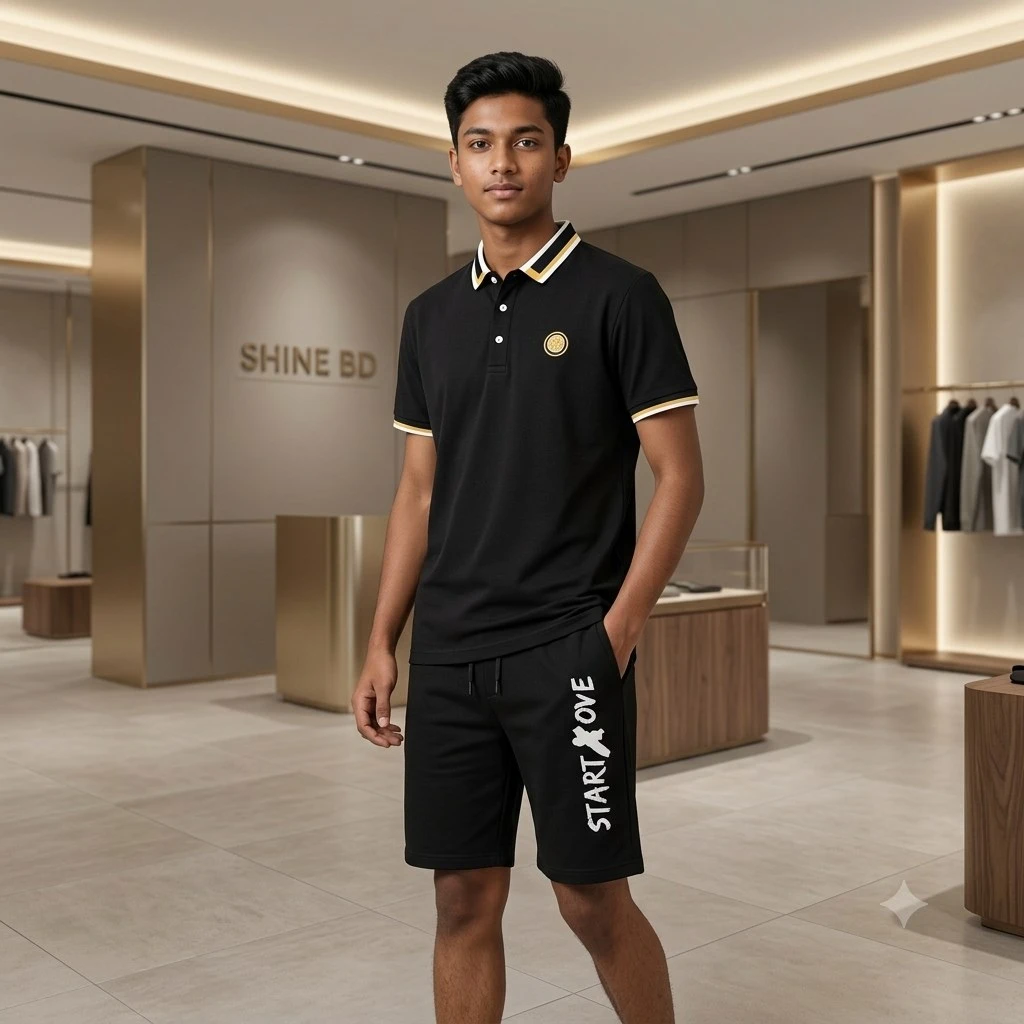 Polo Shirt and Half Pant Combo