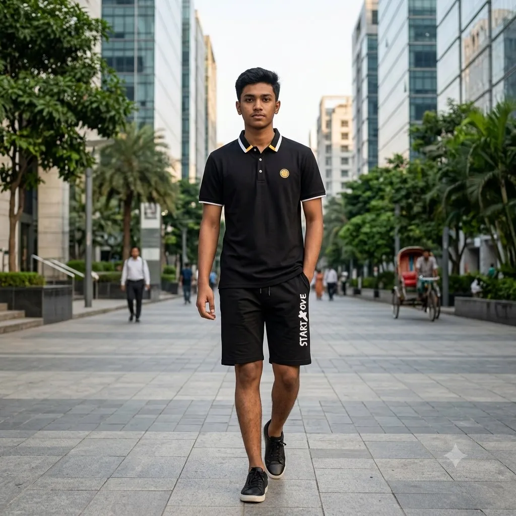 Polo Shirt and Half Pant Combo