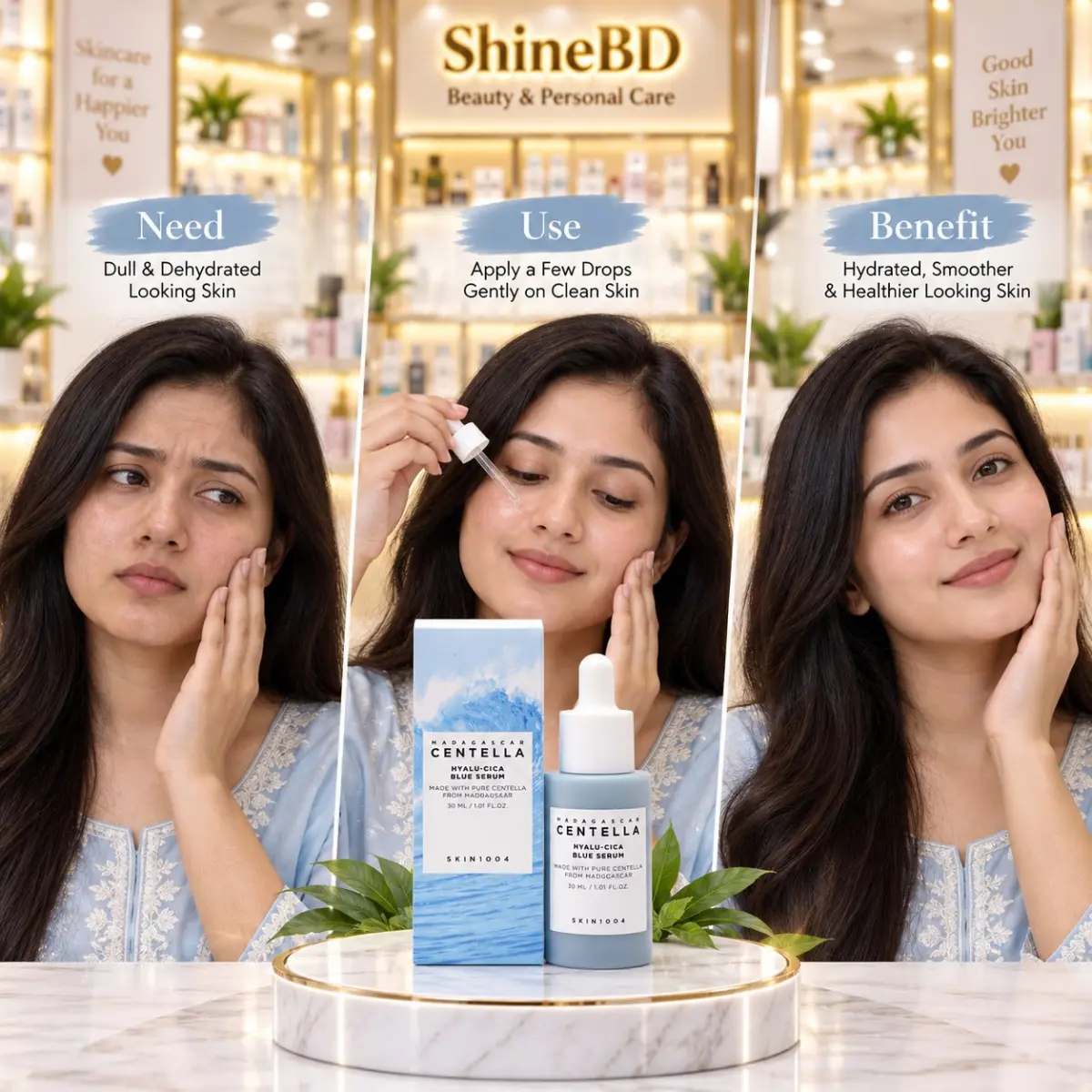SKIN1004 Madagascar Centella Hyalu-Cica Blue Serum