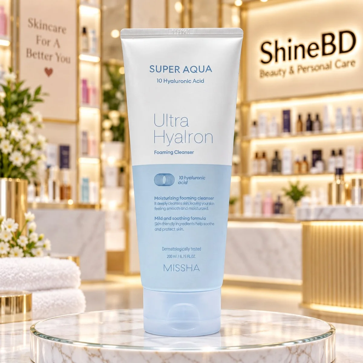 Missha Super Aqua Ultra Hyalron Foaming Cleanser