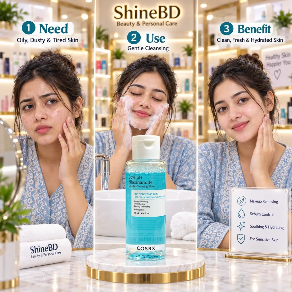 Cosrx Low Ph Niacinamide Micellar Cleansing Water