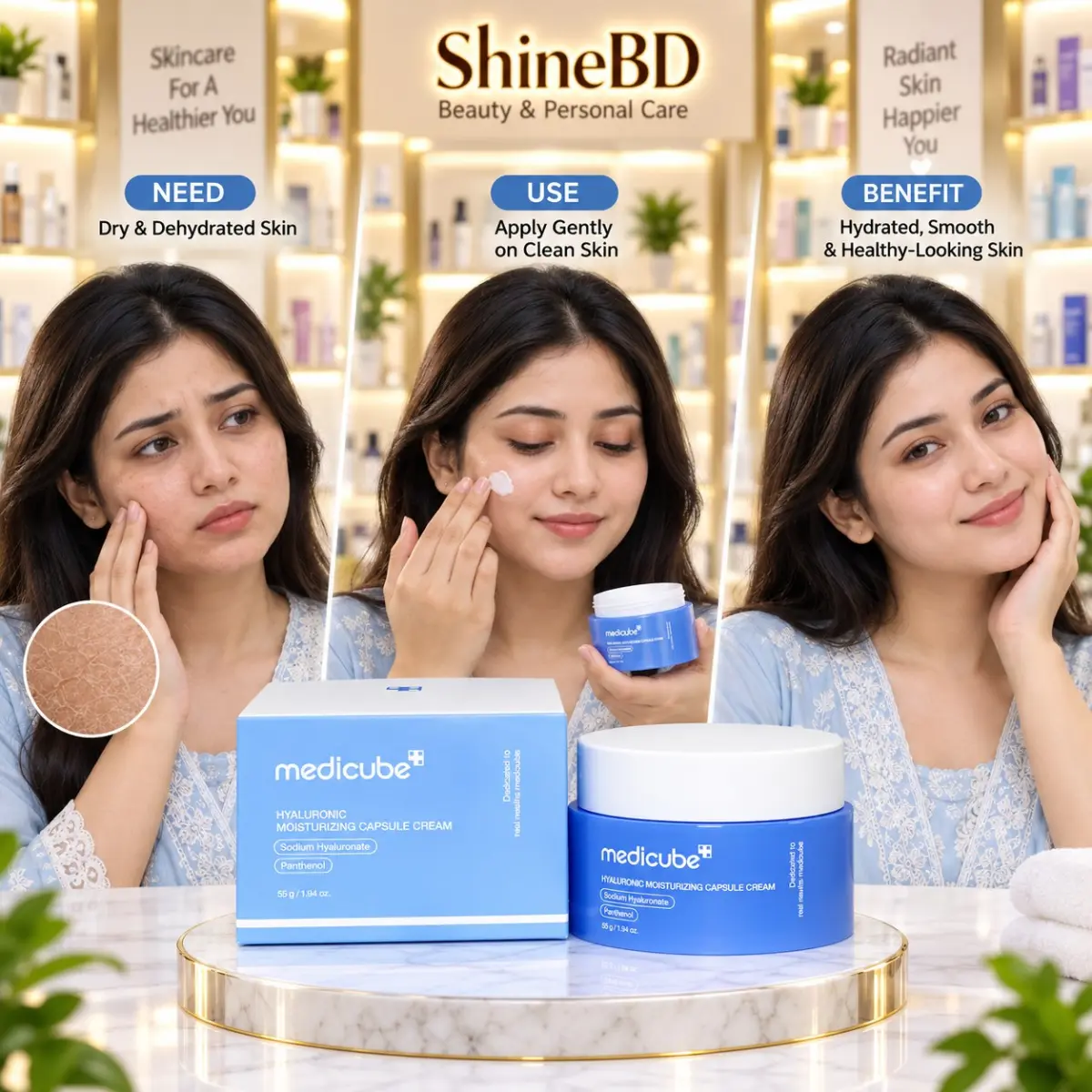 Medicube Hyaluronic Moisturizing Capsule Cream