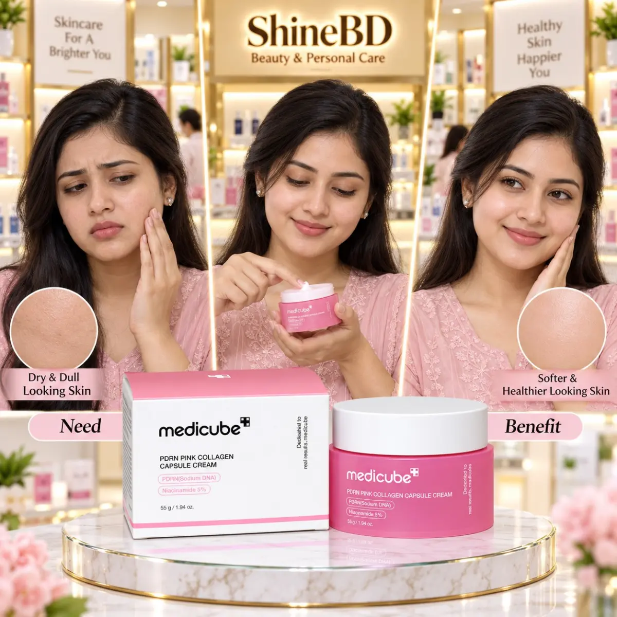 Medicube Pdrn Pink Collagen Capsule Cream