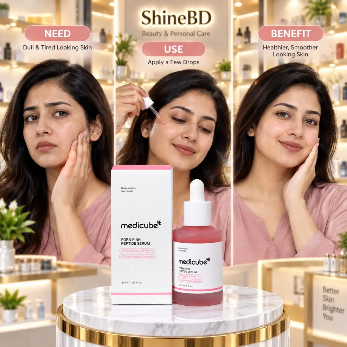 Medicube Pdrn Pink Peptide Serum 30